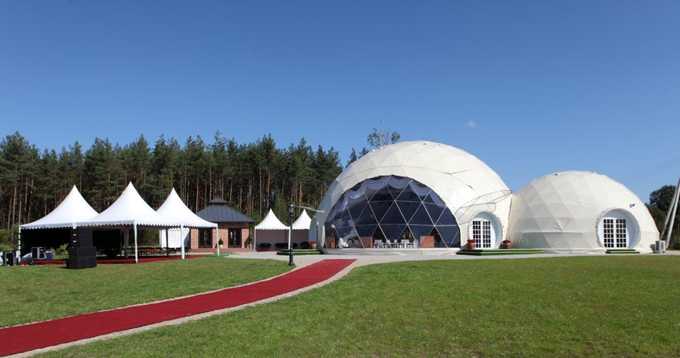 VIP Club 450m2 |  Events Domes Ø20m & Ø13m, Jusine, Lithuania
