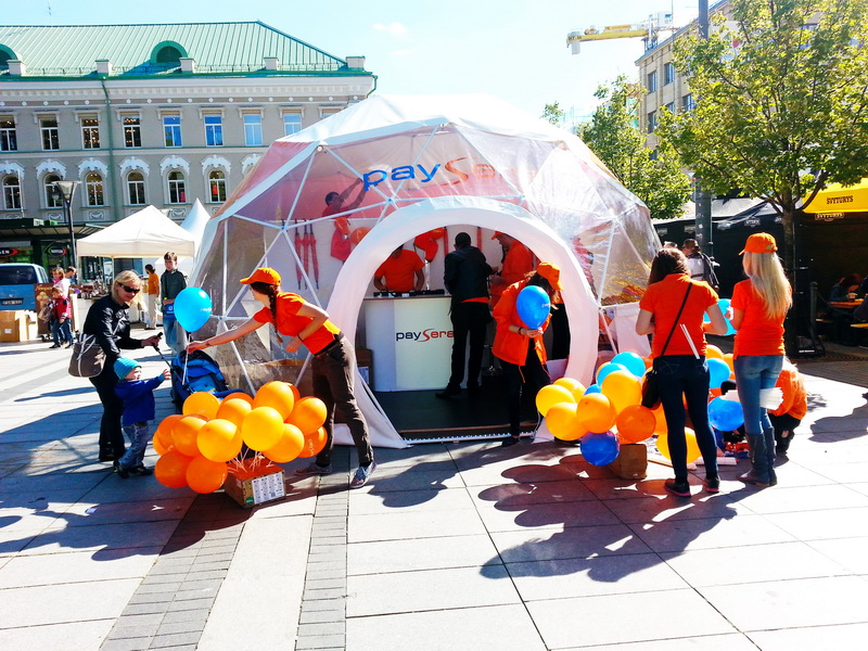 Portable Dome Ø6m For PAYSERA – Global Transfers Company | Lithuania