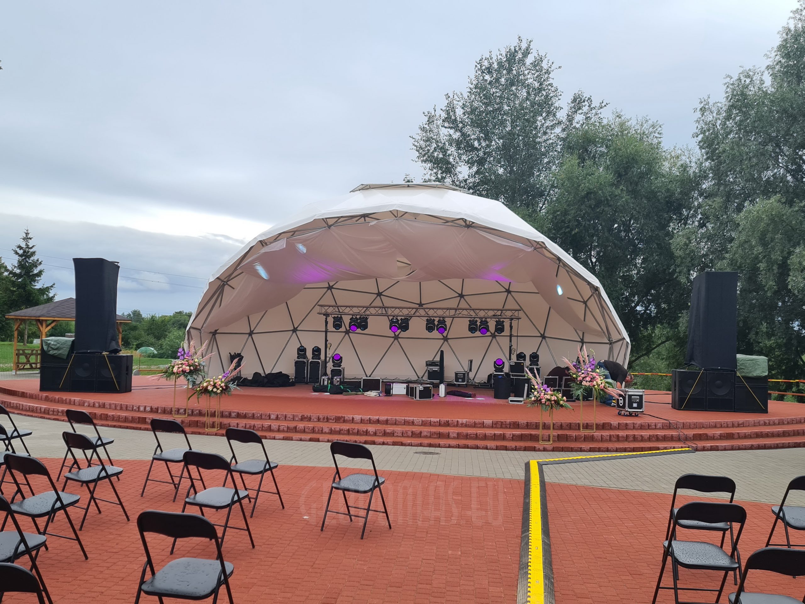 Ø11m City stage for events in Pilviskes, Lithuania