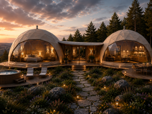 Glamping kupoly ▪ Prenosné ▪ Viacvrstvová stena