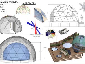 38m2 GLAMPING Ø7m ICO F3 H4,2m